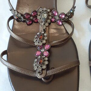 Stuart Weitzman Nicknack Jeweled Sandal